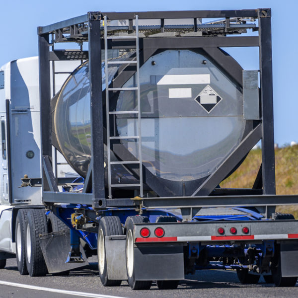 Busy Traffic On An Interstate Highway